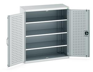 Bott Industial Tool Cupboards with Shelves Bott Perfo Door Cupboard 1050Wx525Dx1200mmH - 3 Shelves